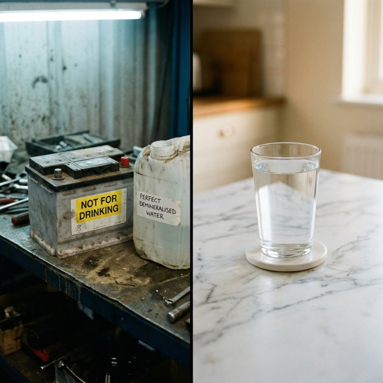 The Water in Your Battery Is Labeled “Not For Drinking.” So Why Are You Drinking Something Just Like It?